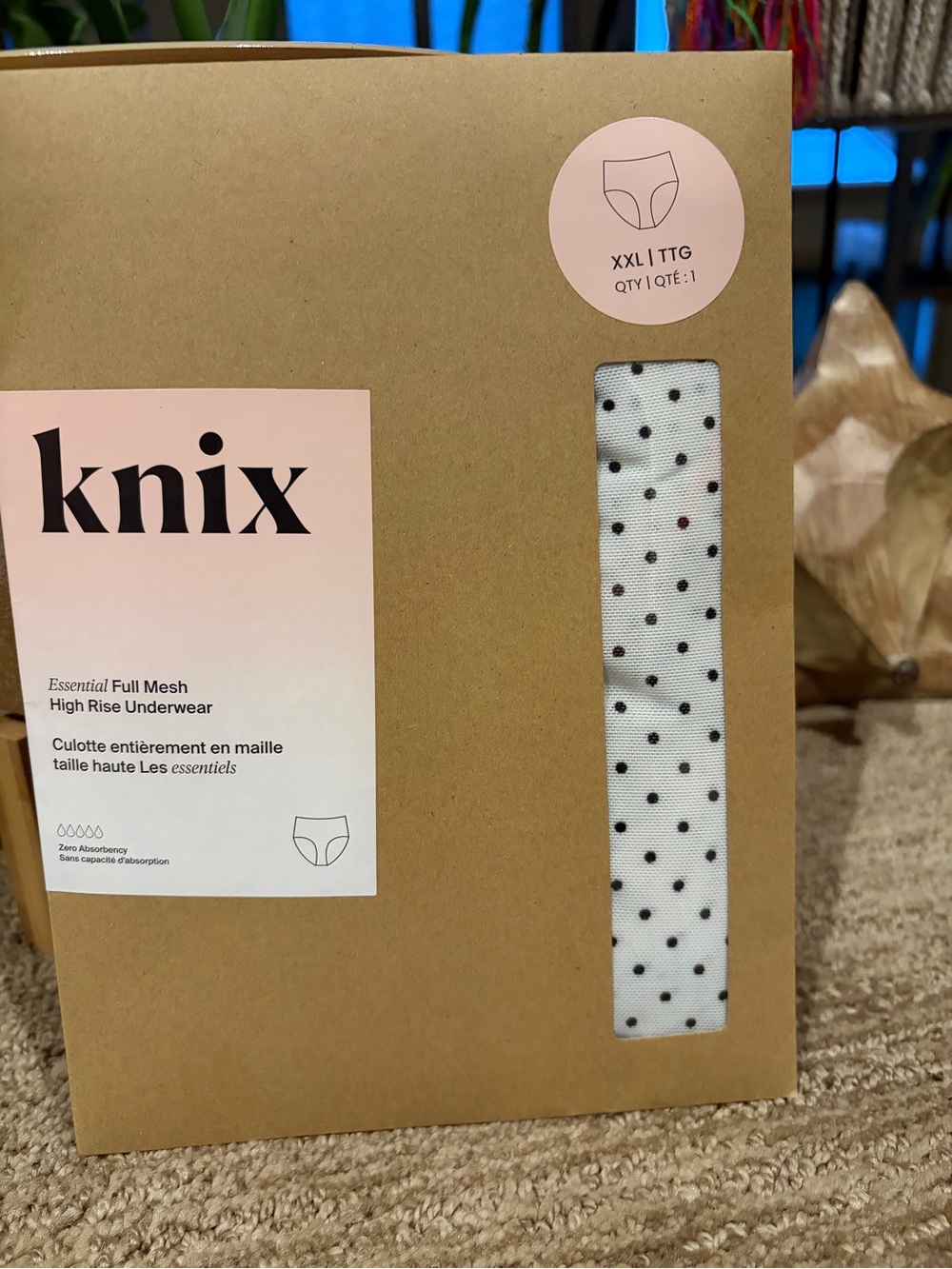 Knix Essential Full Mesh High Rise Size XXL